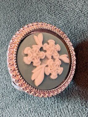 Blue and Whte Stretch Ring
